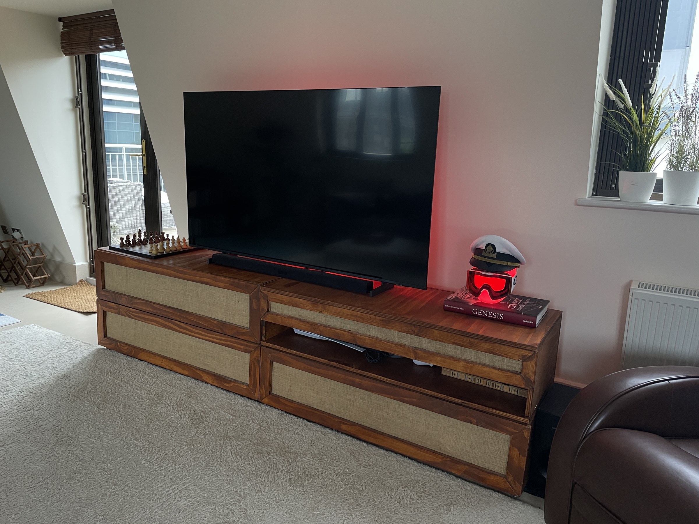 Plywood media console
